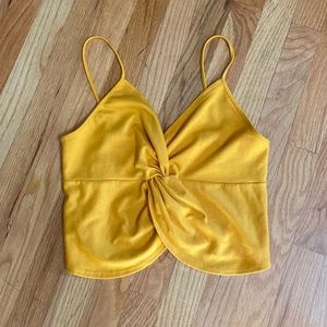 Zara Yellow Crop Top